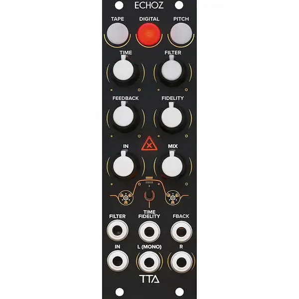 Модульный студийный синтезатор Tiptop Audio ECHOZ Time Delay Eurorack Module, Black