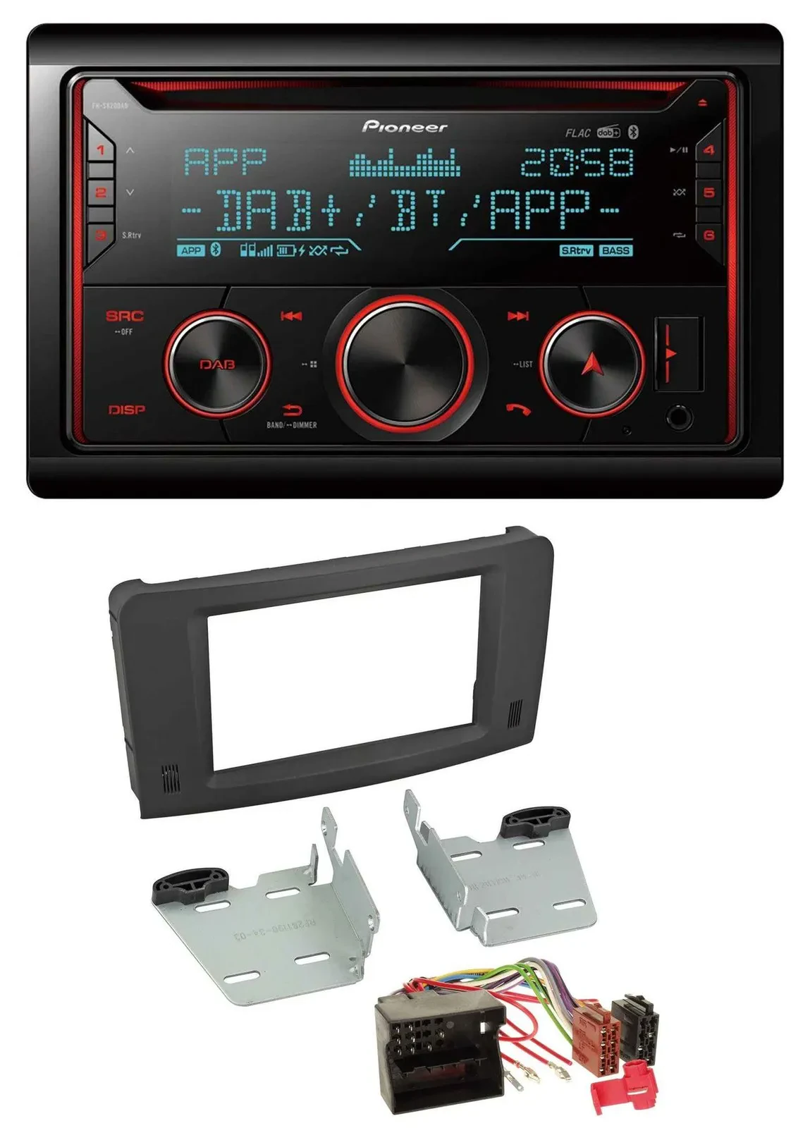 Pioneer 2DIN DAB MP3 Bluetooth USB CD Autoradio für Mercedes M-Klasse W164 05-11