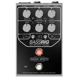 Педаль эффектов для бас-гитары Origin Effects BASSRIG '64 Black Panel Bass Preamp Effects Pedal
