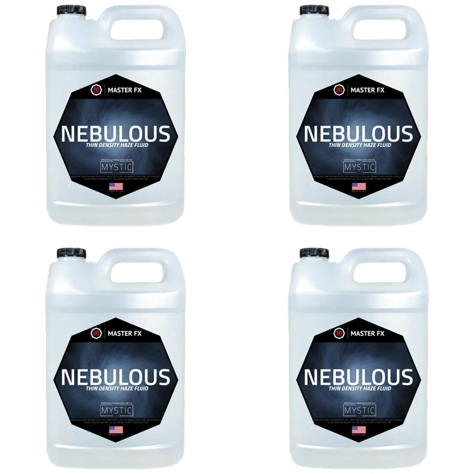 Master FX HF-MN-4 Nebulous Thin DJ Haze Machine Fluid 4 Gallons