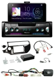 Pioneer USB Lenkrad Bluetooth DAB Autoradio für Kia Rio UB ab 03/2015 piano schw