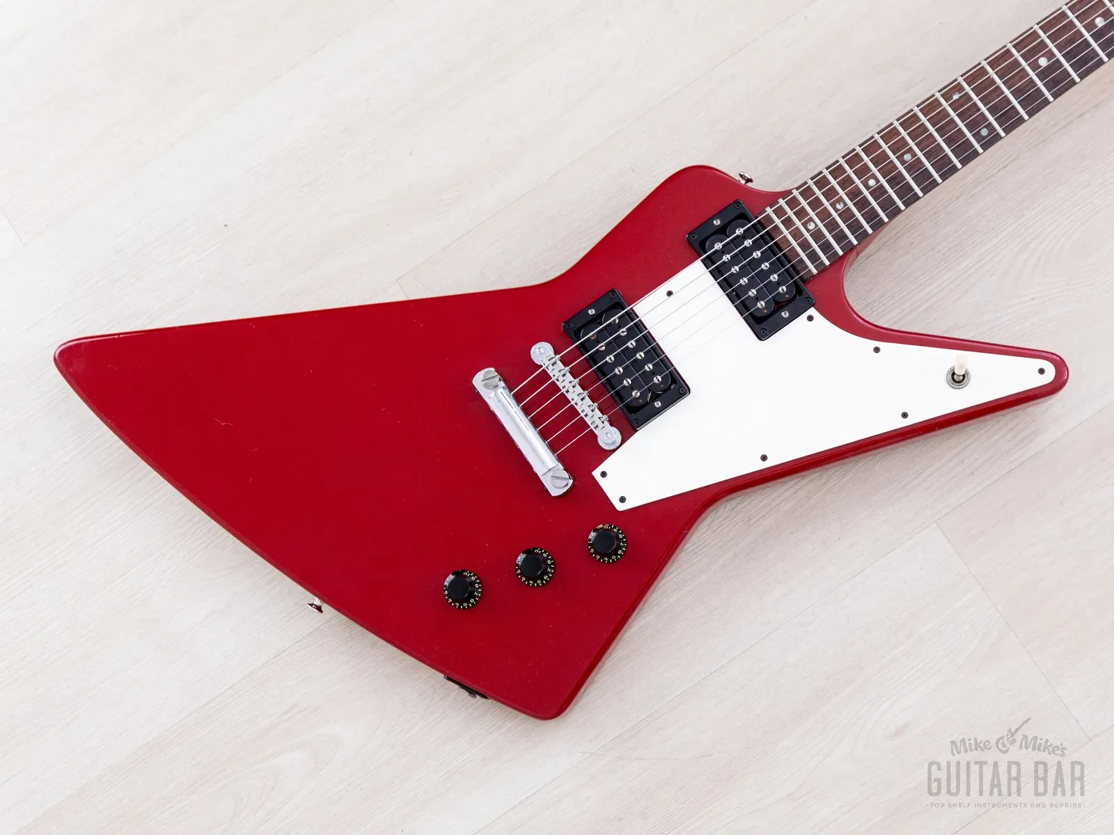 1983 Gibson Explorer Cardinal Red Custom Color Guitar w/ Dirty Fingers, Case