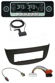 Dietz DAB Bluetooth USB MP3 Autoradio für Renault Twingo ab 2015 schwarz