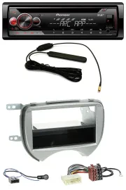 Pioneer CD USB AUX DAB MP3 Autoradio für Nissan Micra (10-13 K13) silber