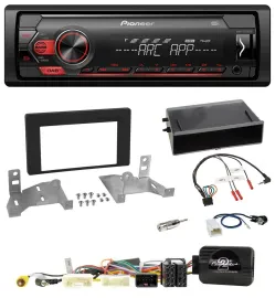 Pioneer DAB 1DIN MP3 Lenkrad USB Autoradio für Toyota Aygo AB7 ab 2022 schwarz