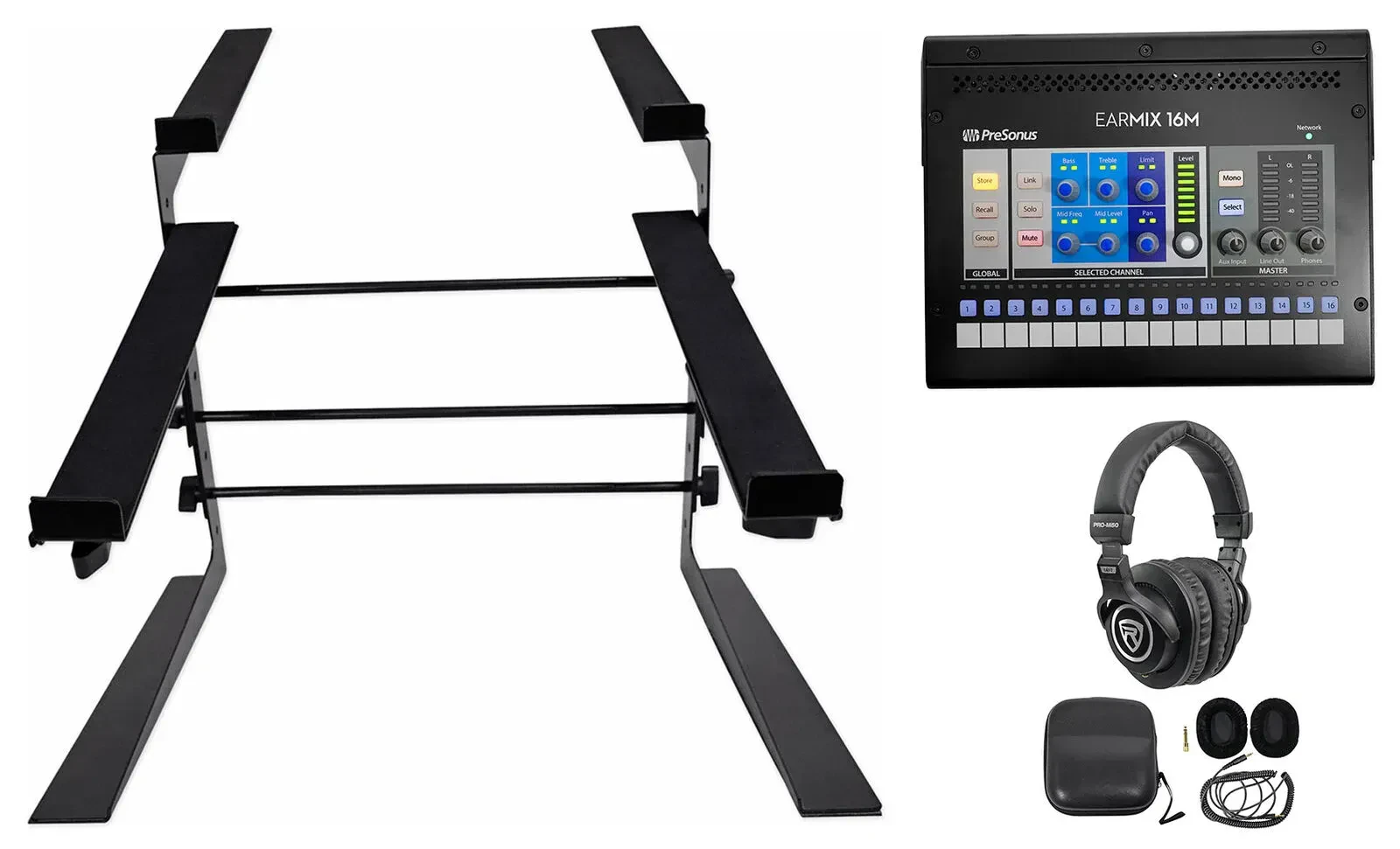 Персональный мониторный микшер для in-ear мониторинга PreSonus EarMix 16M 16 каналов AVB (набор)