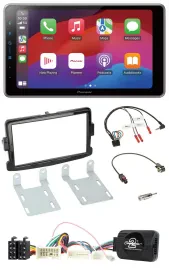 Автомагнитола для Dacia Pioneer 2-DIN, USB, DAB, Bluetooth, черный (piano black)