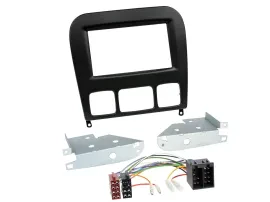 Einbauset Doppel DIN Autoradio für Mercedes S-Klasse 1998-2005 schwarz