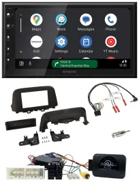 Автомагнитола Kenwood 2-DIN, DAB, Bluetooth, USB, для Hyundai Kona (с 2013), с поддержкой управления на руле
