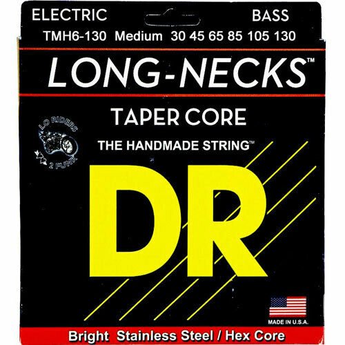 Струны для 6-струнной бас-гитары DR Strings Long Necks TMR6-30 30-125