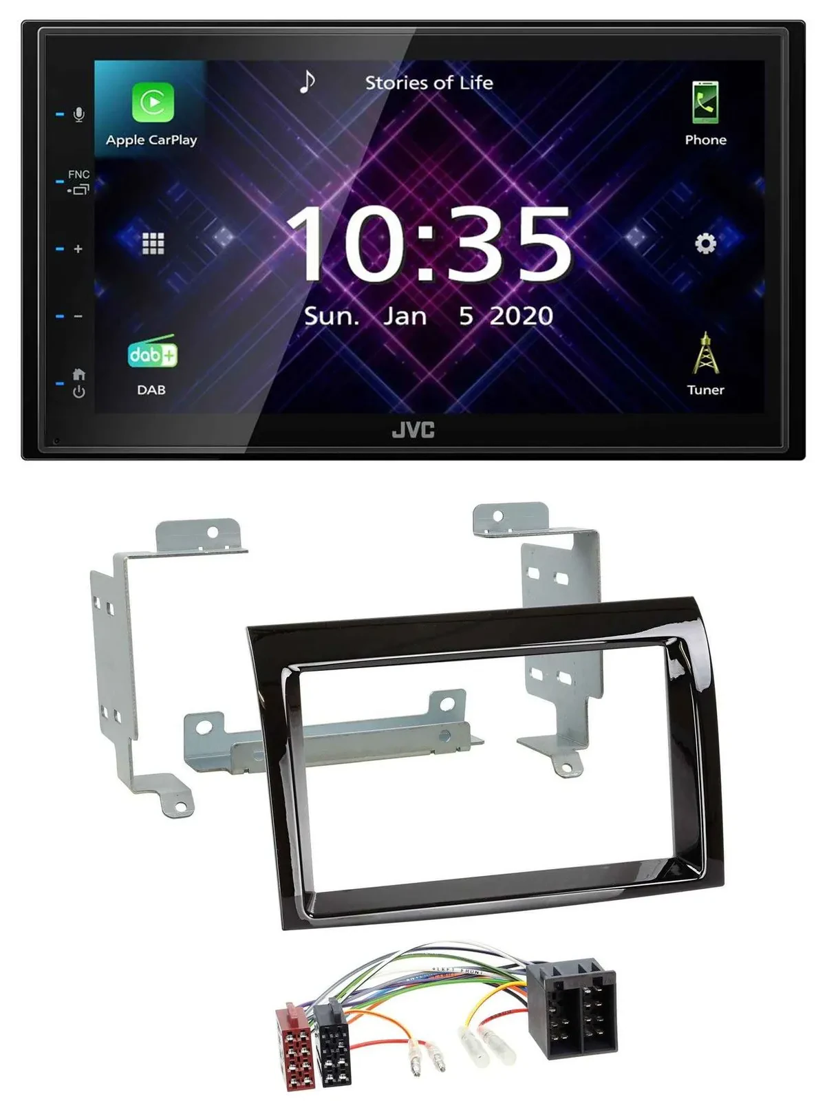 JVC DAB 2DIN MP3 Bluetooth USB Autoradio für Fiat Ducato 2006-2011 Citroen Jumpe