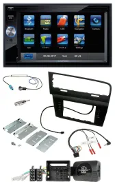 Blaupunkt Lenkrad USB Bluetooth TMC 2DIN Navigation für VW Golf VII ab 2012