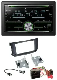 Pioneer Bluetooth MP3 DAB 2DIN USB CD Autoradio für Smart ForTwo 2010-14 Quadloc