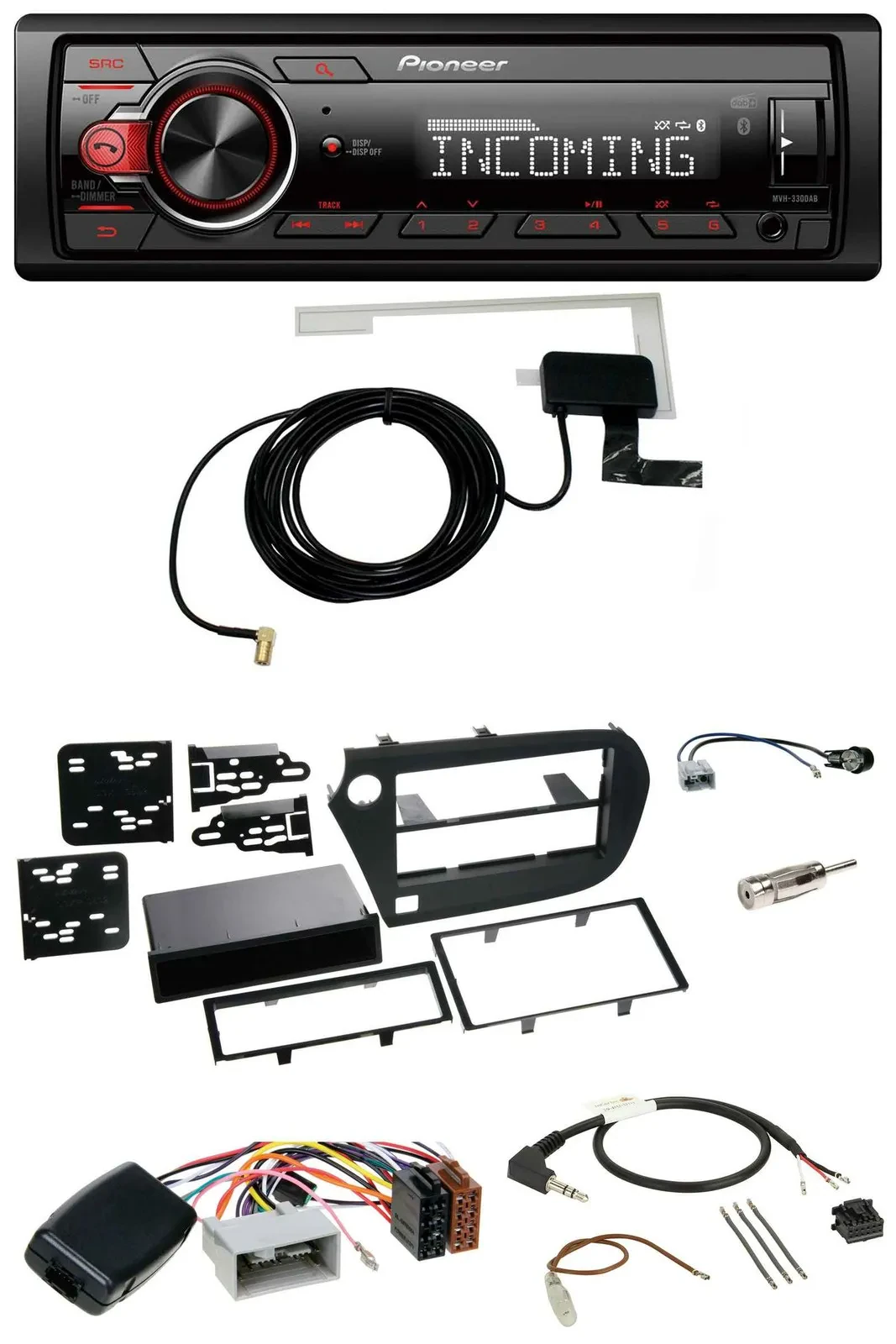 Pioneer MP3 Lenkrad CD DAB USB Autoradio für Honda Insight ZE2 2009-2013