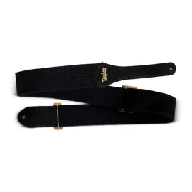 Taylor GS Mini Guitar Strap - Black with Amber Buckle