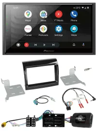 Pioneer USB 2DIN DAB Lenkrad Bluetooth Autoradio für Citroen Fiat Peugeot 2016-2