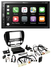 Автомагнитола для Kia Soul (с 2014) Pioneer 2-DIN, USB, DAB, Bluetooth, поддержка кнопок на руле, совместима с климат-контролем