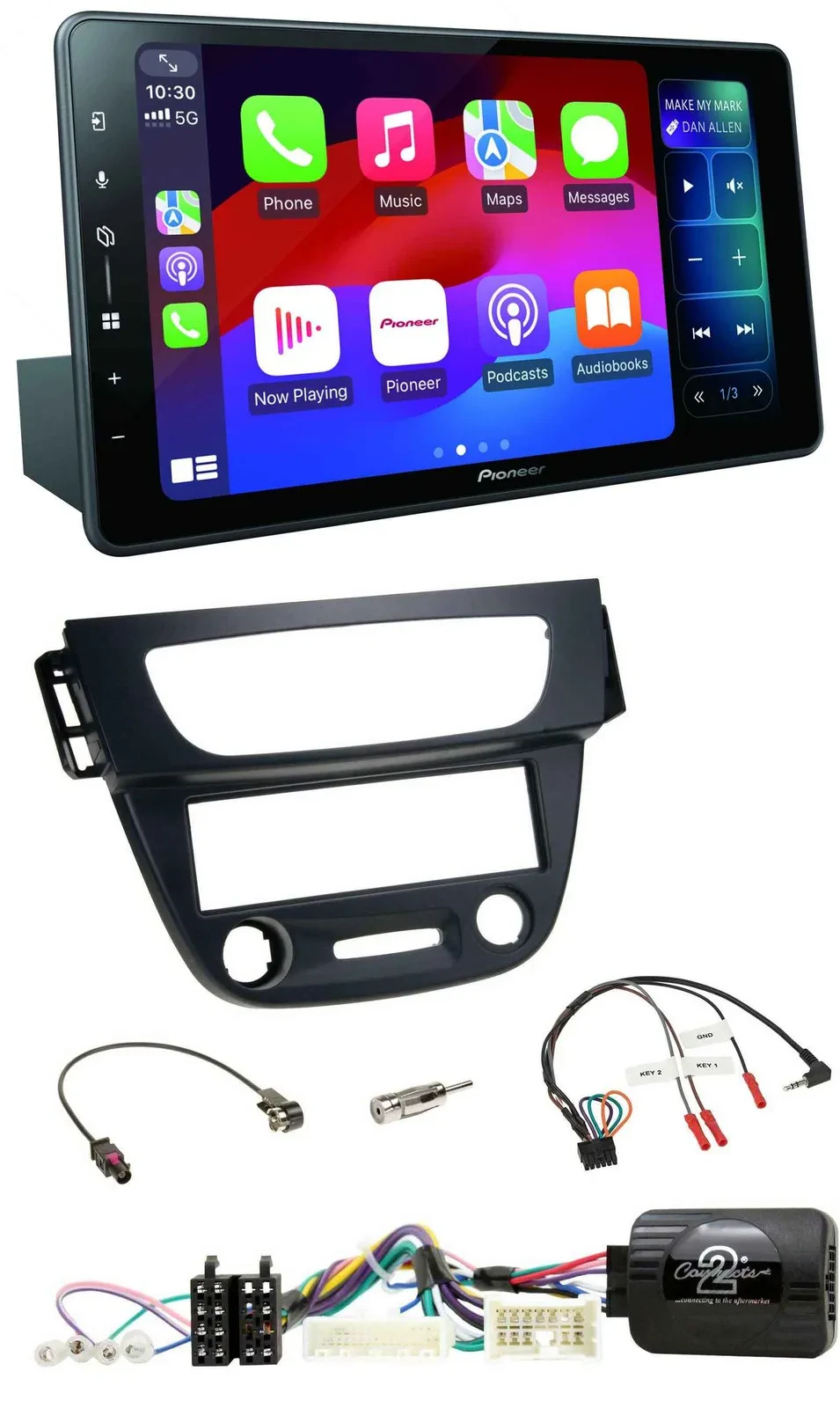 Pioneer Bluetooth DAB Lenkrad USB Autoradio für Renault Megane Fluence 2012-2014