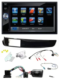 Blaupunkt 2DIN Bluetooth TMC USB Lenkrad SD Navigation für Alfa Giulietta 940 10