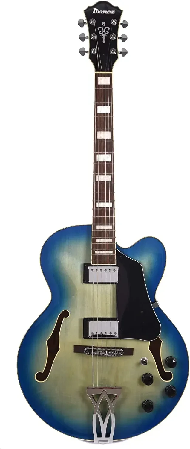 Электрогитара полуакустическая Ibanez Artcore AF75 Hollowbody Jet Blue Burst