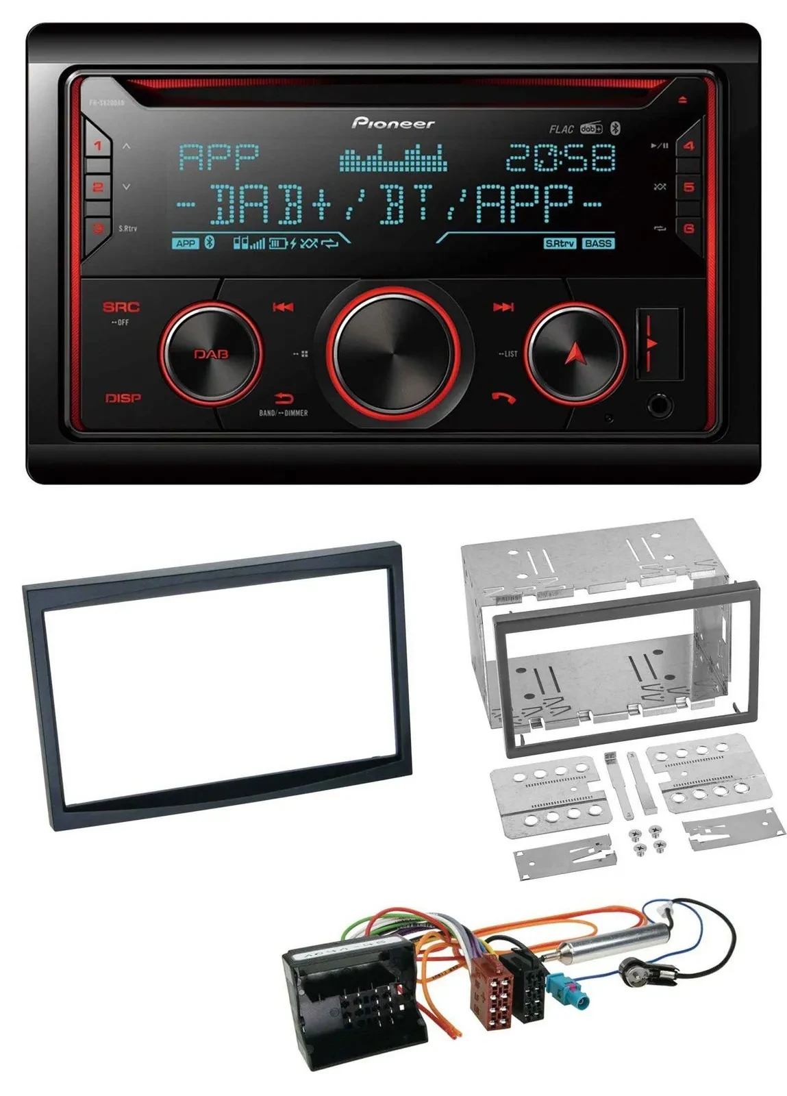 Pioneer 2DIN DAB MP3 Bluetooth USB CD Autoradio für Peugeot 207 307 Expert Partn