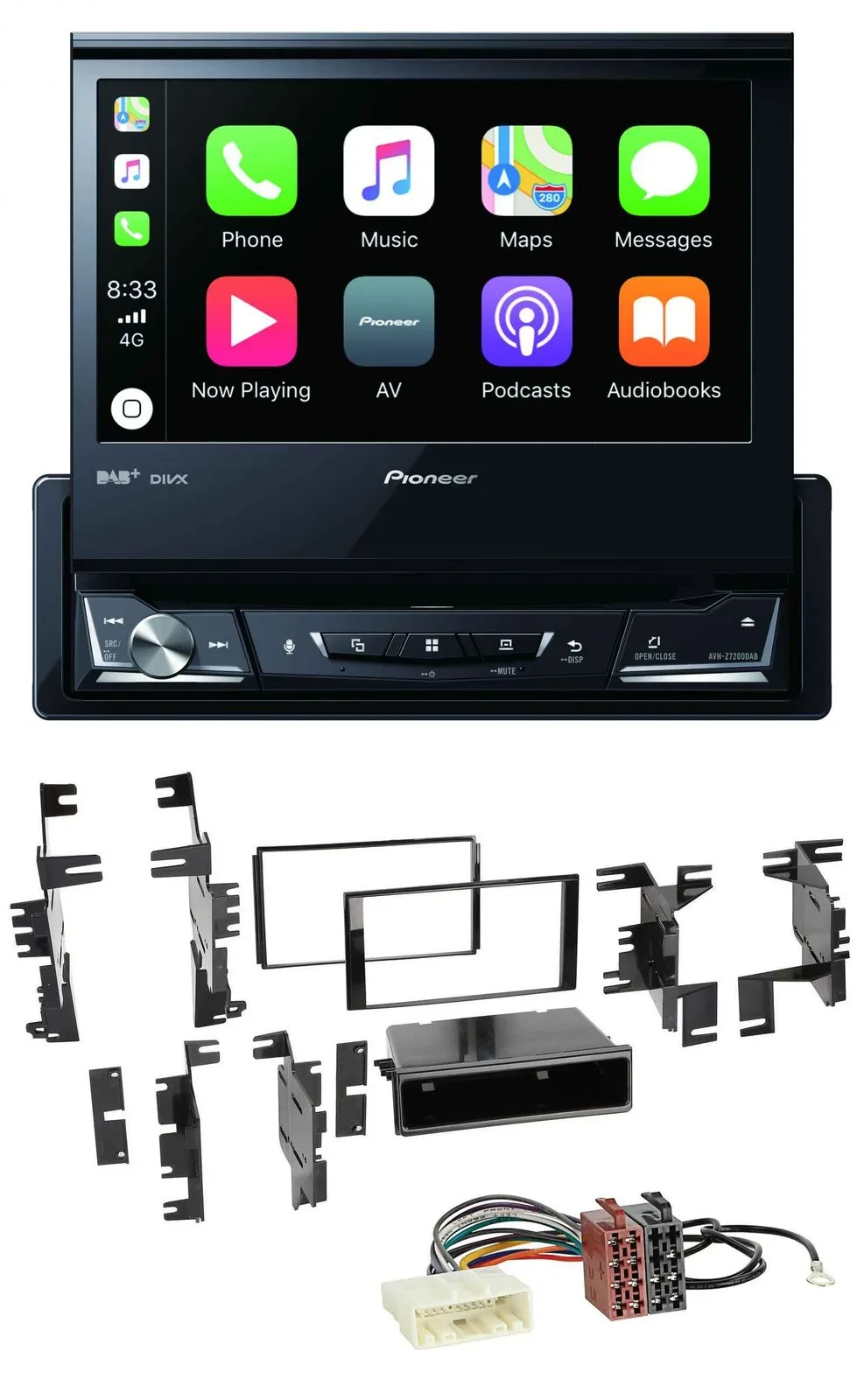 Pioneer DVD Bluetooth DAB USB MP3 Autoradio für Nissan Quest Rogue ab 11 Titan a