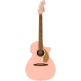 Электроакустическая гитара Fender California Newporter Player Shell Pink