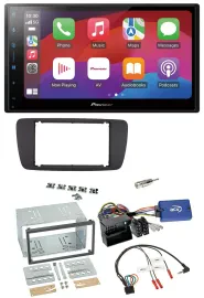 Pioneer DAB USB Lenkrad Bluetooth 2DIN Autoradio für Seat Ibiza ab 08 azabachesc