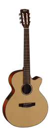 Классическая гитара с подключением Cort CEC3 Natural Satin с узким грифом