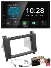 Автомагнитола Kenwood 2DIN, Bluetooth, DAB, USB для Mercedes Vito/Viano (2006–2014)