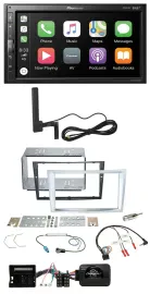 Pioneer USB 2DIN Bluetooth DAB Lenkrad Autoradio für Opel Zafira Astra H Corsa D