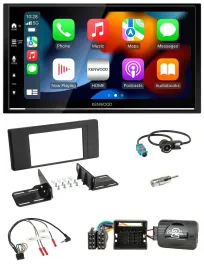 Kenwood DAB USB Bluetooth 2DIN Lenkrad Autoradio für BMW X5 E53 2000-2006