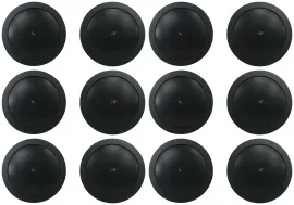 (12) JBL CONTROL 14C/T-BK 4" 25w 70v Commercial Black In-Ceiling Speakers