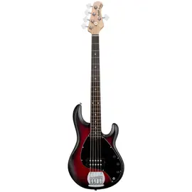 Бас-гитара Sterling by Music Man SUB Ray 5 Ruby Red Burst Satin