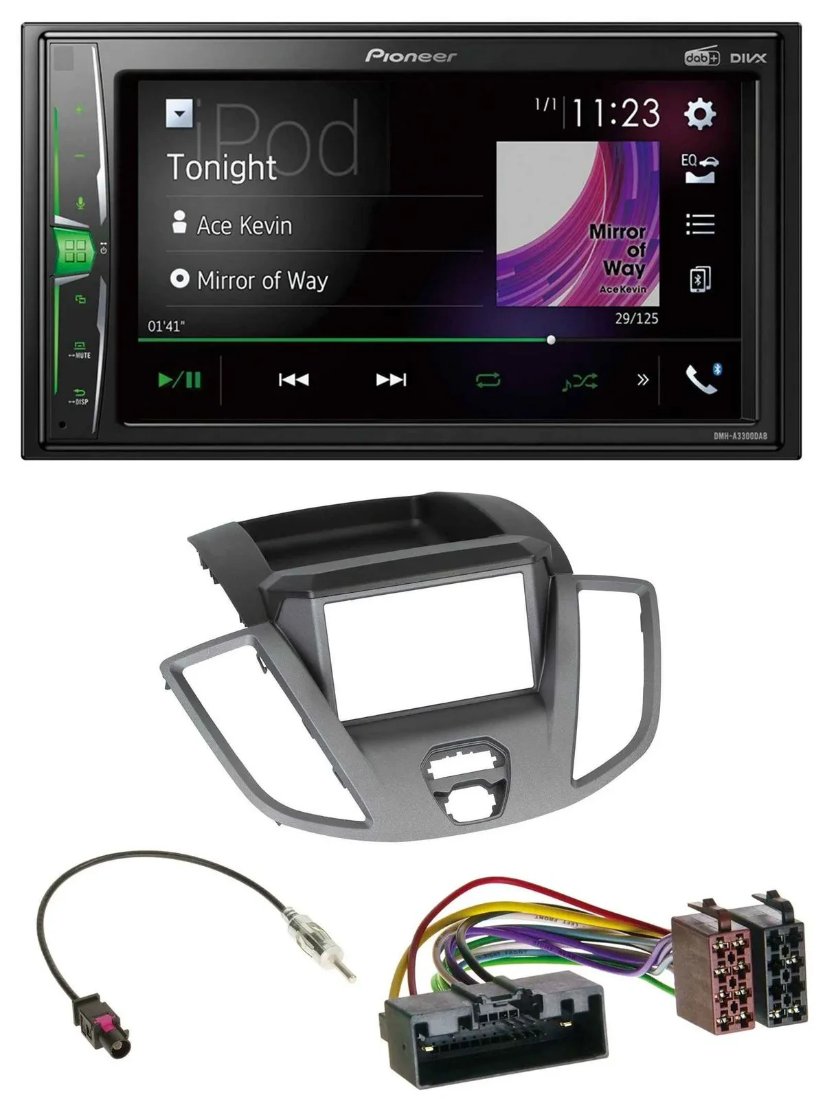 Автомагнитола для Ford Transit (2014–2018) Pioneer 2-DIN, MP3, DAB, USB, Bluetooth
