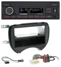 Автомагнитола для Nissan Micra K13 Blaupunkt USB, AUX, Bluetooth, MP3, черный, 2010–2013