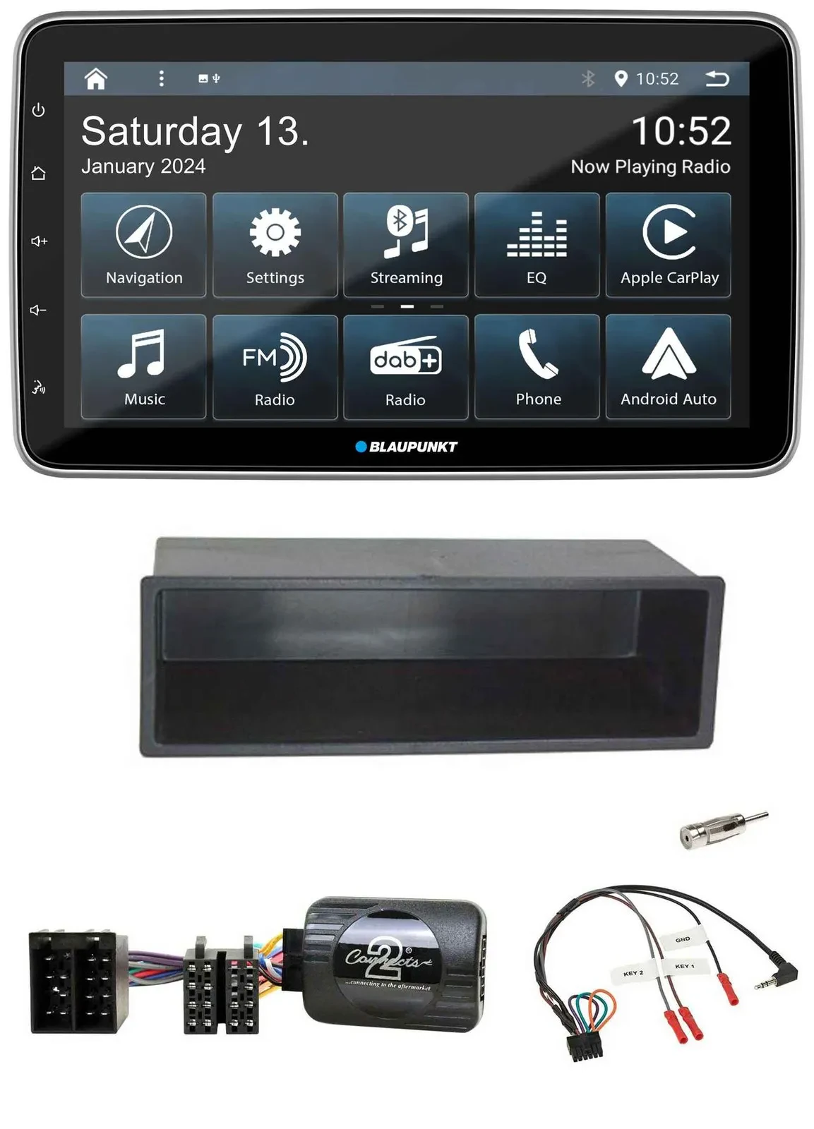 Blaupunkt USB DAB SD Lenkrad Bluetooth Autoradio für Citroen C2 C3 Berlingo 02-0