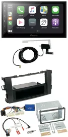 Pioneer USB Lenkrad 2DIN Bluetooth DAB Autoradio für Toyota Auris 2011-2012 schw