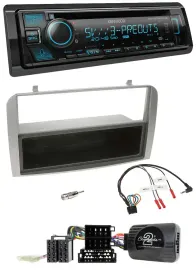 Автомагнитола для Alfa Romeo GT/147 (2007–2010) Kenwood Bluetooth USB CD DAB серебристая