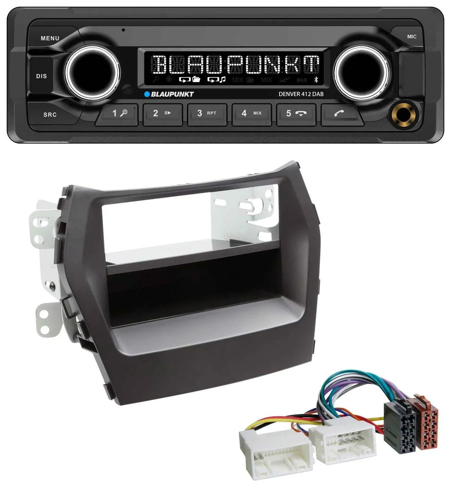 Blaupunkt Bluetooth DAB MP3 USB Autoradio für Hyundai Santa Fe (ab 2012)