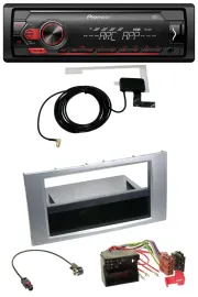 Pioneer 1DIN USB DAB MP3 AUX Autoradio für Ford Fiesta Focus 2004-2008 silber