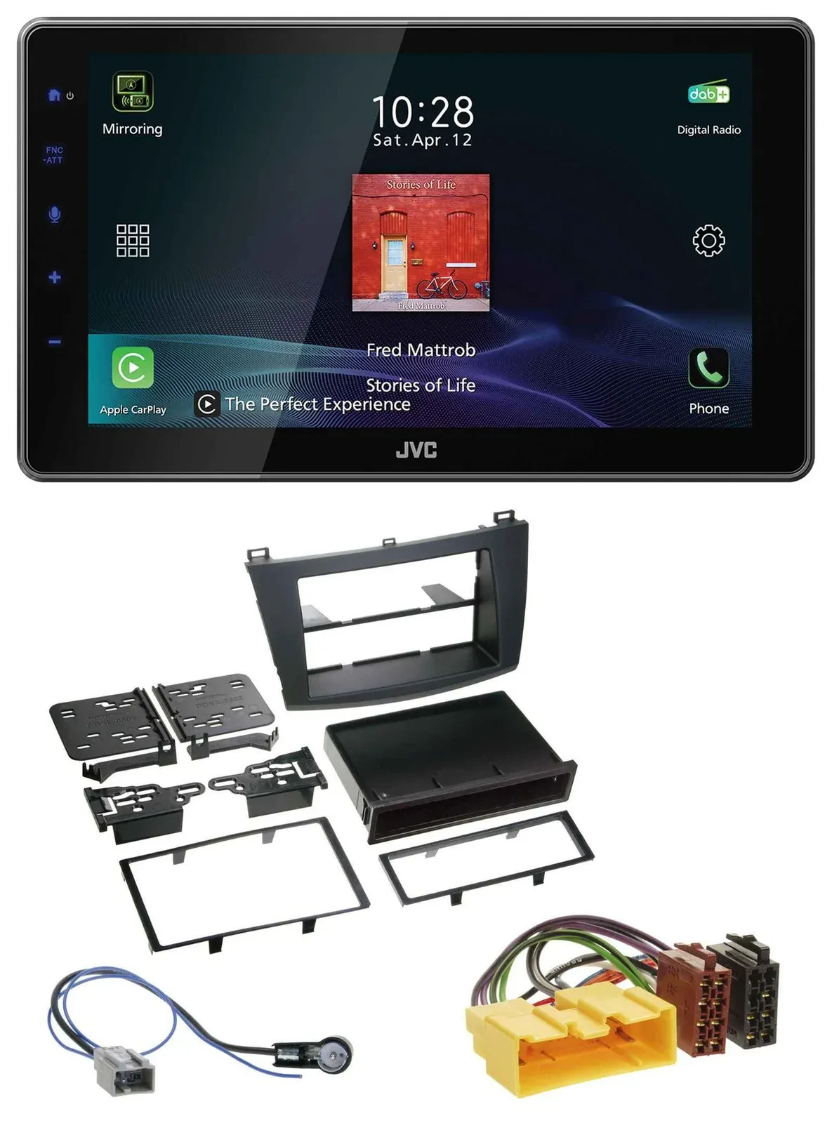 Автомагнитола для Mazda 3 (с 2009 года) JVC DAB, MP3, Bluetooth, USB