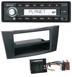 Автомагнитола Continental 1-DIN, USB, MP3, AUX для Mercedes CLS/E-Class W211 (2002–2009)