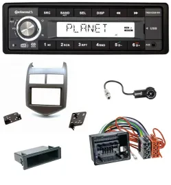 Continental USB 1DIN AUX DAB MP3 Autoradio für Chevrolet Aveo Sonic ab 2011 dunk