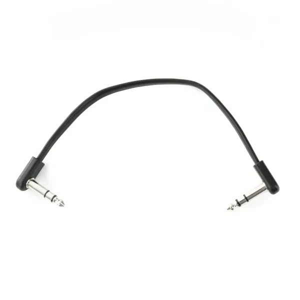Patchkabel Stereo 20cm Schwarz PVC-Ummantelung Sauerstofffreies Kupfer