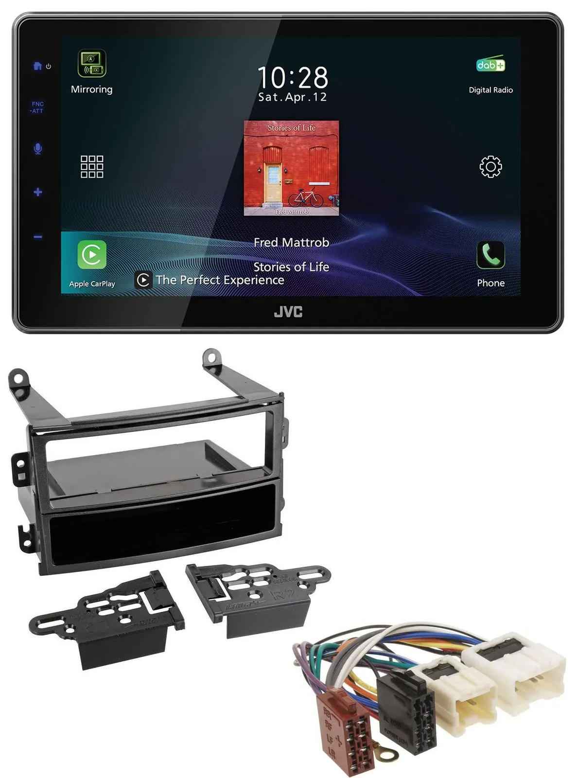JVC DAB MP3 Bluetooth USB Autoradio für Nissan 350Z Roadster 2003-2005