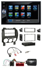 Blaupunkt SD USB TMC Bluetooth 2DIN Lenkrad Navigation für Mazda 2 2007-2014