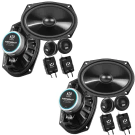 (2 Pairs) NVX NSP69KIT 640W 6x9" N-Series 2-Way Component Speakers