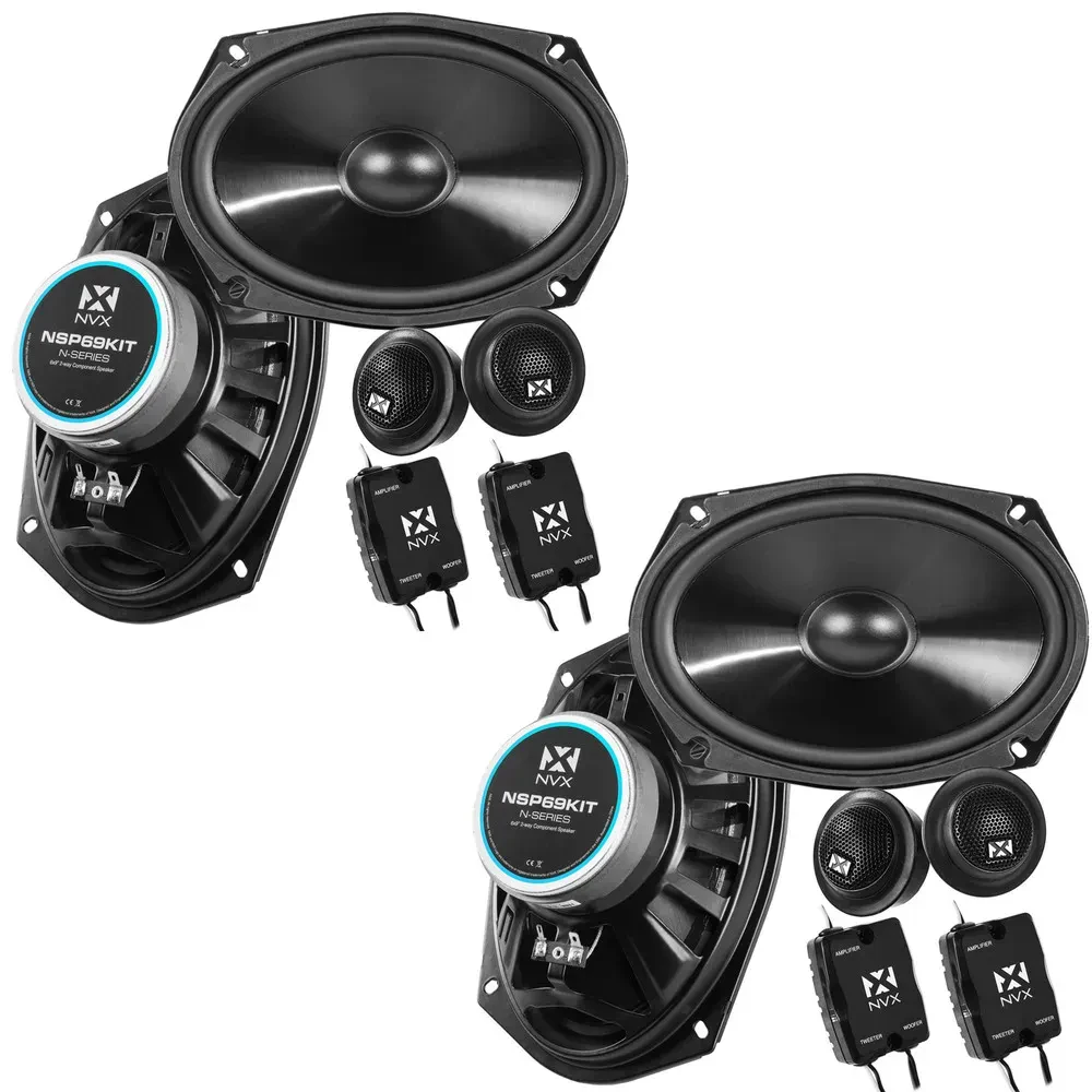 Автомобильные колонки компонентные NVX NSP69KIT N-Series 6x9" 2-полосные 640W (набор, 2 пары)