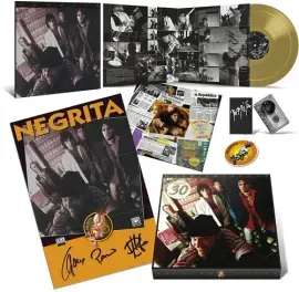 Виниловая пластинка Negrita - Negrita Trenta - Gold Vinyl, Cassette, Autographed Poster, Patch & Pho